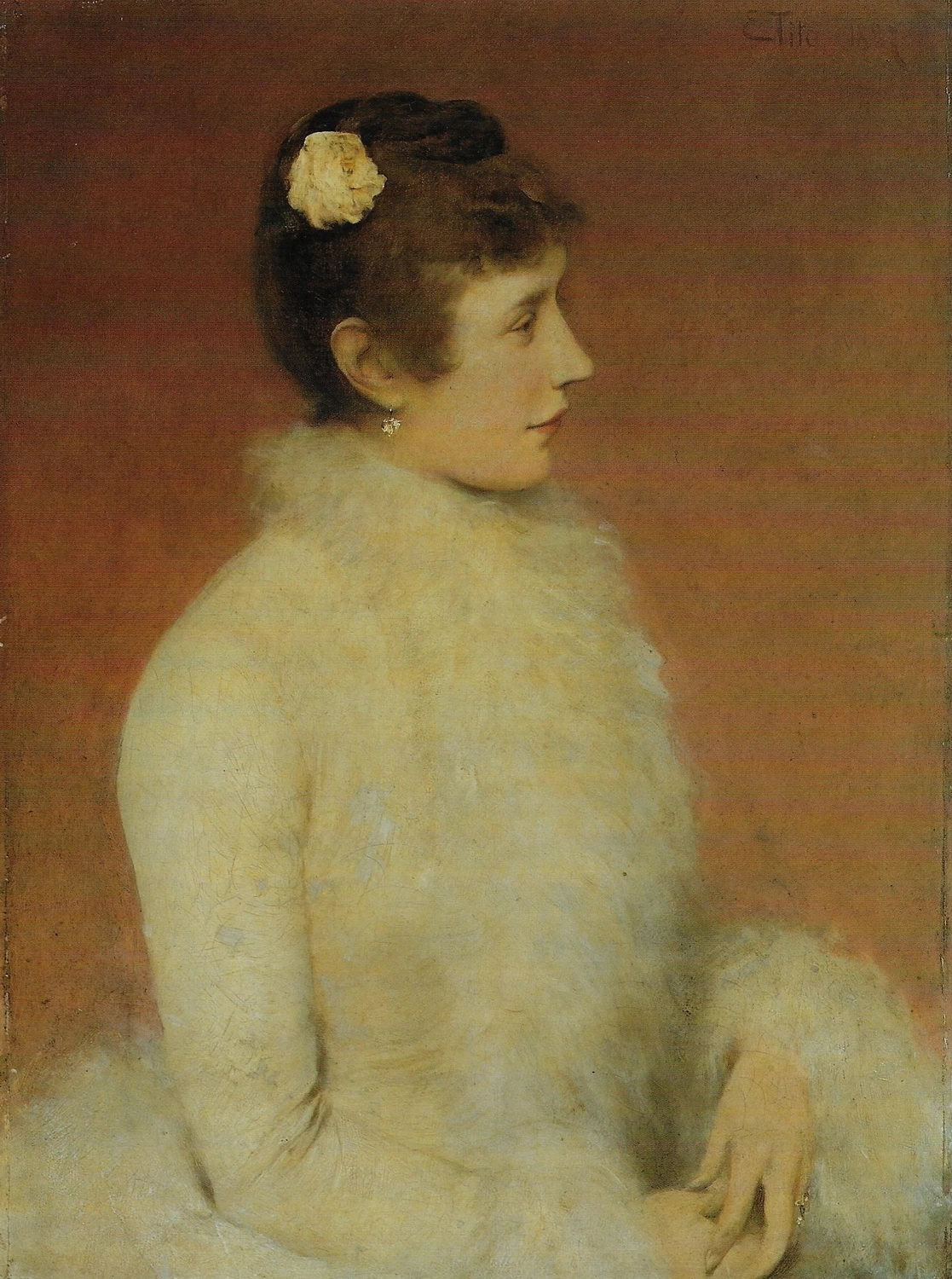  106-Ettore Tito-La dama in rosa, Helen Papadopoli-1887 